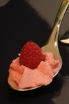 mousse de framboise