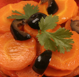 carottes aux olives