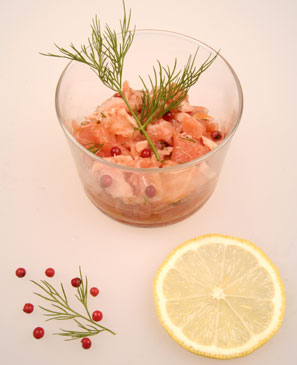 tartare de saumon